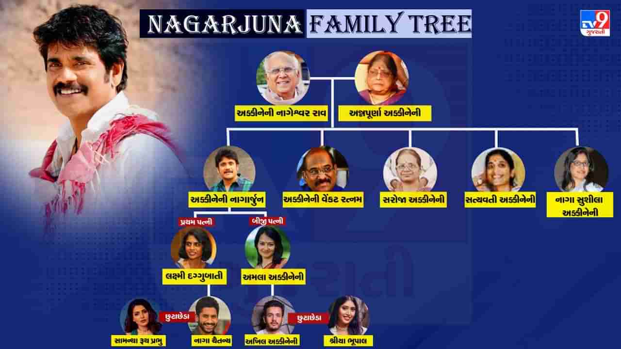 Nagarjun family Tree : નાગાર્જુનથી લઈને પુત્ર નાગા ચૈતન્ય સુધી, અક્કીનેની પરિવારના આ સભ્યોના થઈ ચૂક્યા છે છૂટાછેડા, પુત્રની પત્ની હતી પુષ્પાની શ્રીવલ્લી