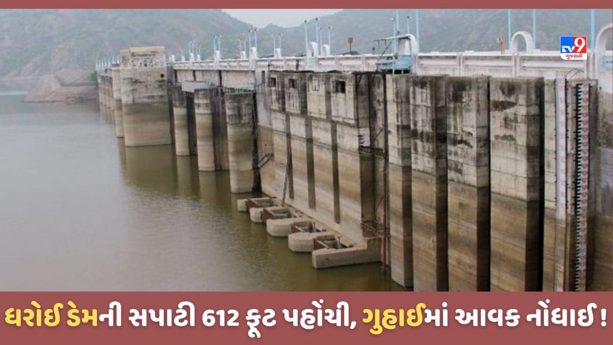 Dharoi Dam: ઉત્તર ગુજરાતમાં ધોધમાર વરસાદ, ધરોઈ, ગુહાઈ, વાત્રક, હાથમતીમાં પાણીની નવી આવકો નોંધાઈ Dharoi Dam: ઉત્તર ગુજરાતમાં ધોધમાર વરસાદ, ધરોઈ, ગુહાઈ, વાત્રક, હાથમતીમાં પાણીની નવી આવકો નોંધાઈ
