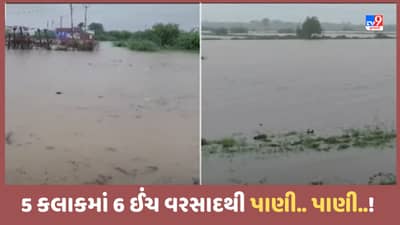 Monsoon 2023: પાટણ જિલ્લામાં ધોધમાર વરસાદ ખાબક્યો, 5 કલાકમાં 6 ઇંચથી વધુ વરસાદ વરસ્યો-Video