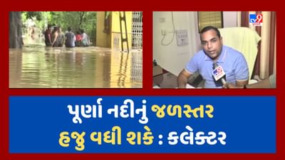 Navsari Video : નવસારીમાંથી પસાર થતી પૂર્ણા નદી ગાંડીતૂર, સ્થિતિ પર સતત નજર હોવાનો કલેક્ટરનો દાવો