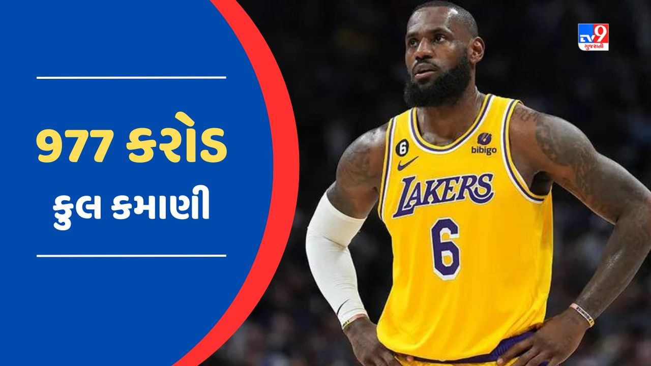  અમેરિકન બાસ્કેટબોલ સ્ટાર LeBron James આ લિસ્ટમાં ચોથા ક્રમે છે. તેની કમાણી 977 કરોડ રુપિયા છે. 