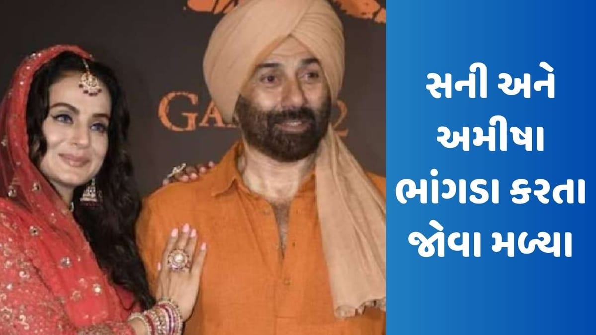 ગદર 2ના ટ્રેલર કરતાં પણ મજેદાર છે આ Video, સની દેઓલ અને અમીષા પટેલ ભાંગડા કરતા જોવા મળ્યા ગદર 2ના ટ્રેલર કરતાં પણ મજેદાર છે આ Video, સની દેઓલ અને અમીષા પટેલ ભાંગડા કરતા જોવા મળ્યા