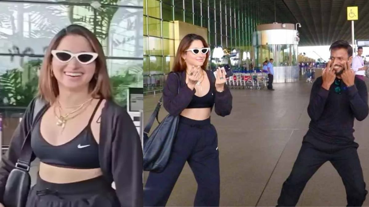 Tamannaah Bhatia Dance: પાપારાઝી સાથે એરપોર્ટ પર તમન્ના ભાટિયાએ જોરદાર કર્યો ડાન્સ, Video થયો વાયરલ Tamannaah Bhatia Dance: પાપારાઝી સાથે એરપોર્ટ પર તમન્ના ભાટિયાએ જોરદાર કર્યો ડાન્સ, Video થયો વાયરલ