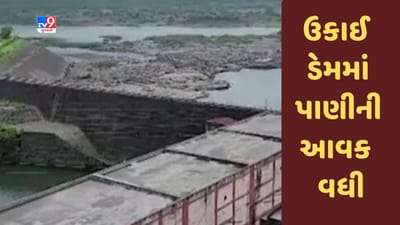 Gujarati Video : તાપીમાં ઉકાઈ ડેમની જળસપાટી વધી, 64 હજાર ક્યુસેક પાણીની આવક
