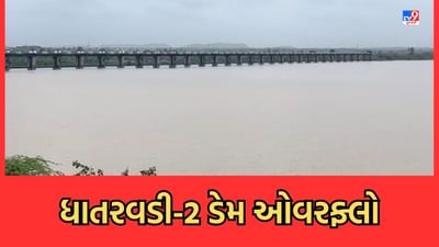 Gujarati Video : રાજુલાનો ધાતરવડી-2 ડેમ થયો ઓવરફ્લો, નીચાણવાળા 10 ગામને કરાયા એલર્ટ