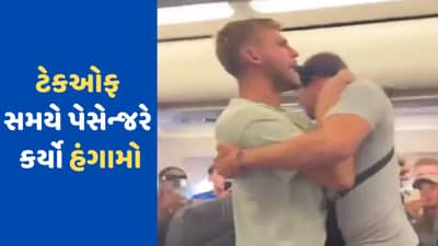 Viral Video: ટેકઓફ સમયે પેસેન્જરે પ્લેનમાં કર્યો હંગામો, અચાનક જ દરવાજો ખોલવાનો કરવા લાગ્યો પ્રયાસ