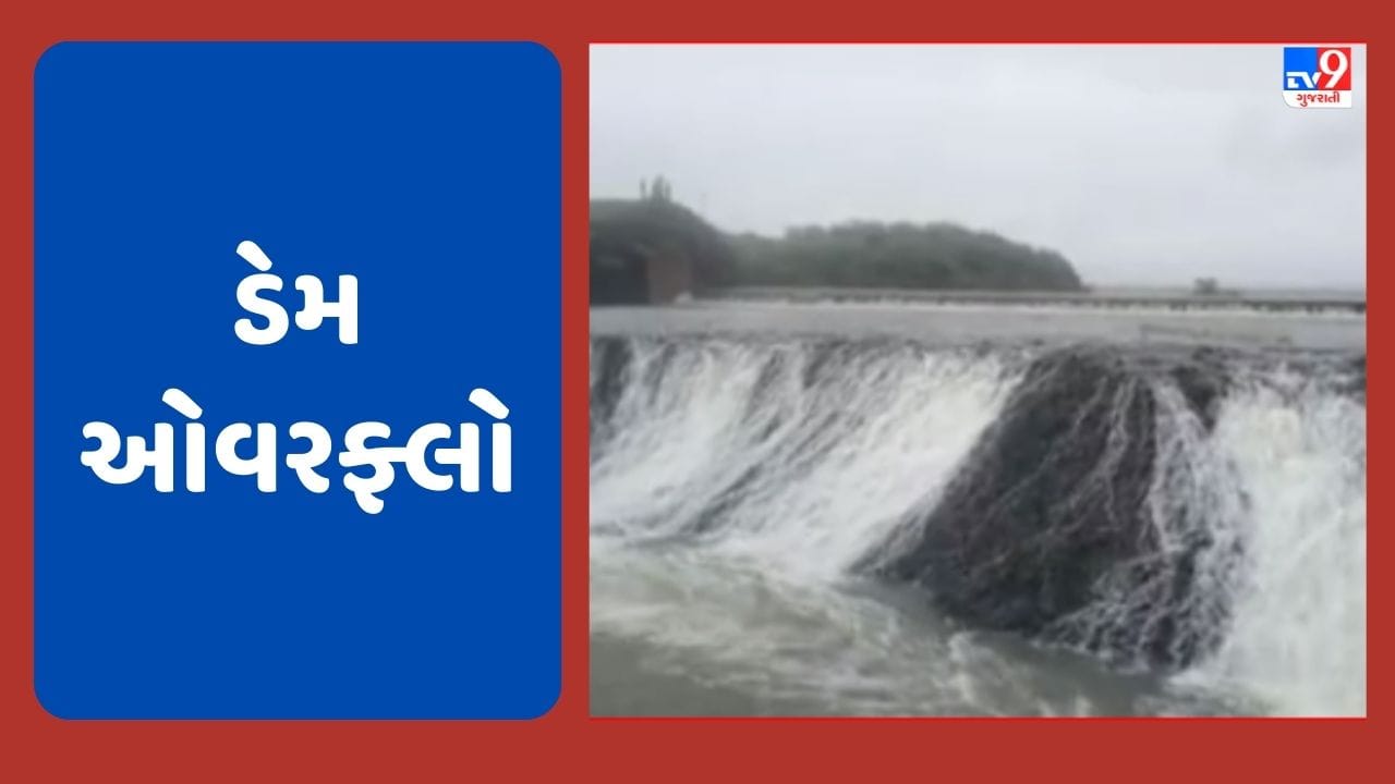 Gujarat Rain : કચ્છમાં ધોધમાર વરસાદના પગલે માંડવીનો ખારોડ ડેમ થયો ઓવરફ્લો, જુઓ Video Gujarat Rain : કચ્છમાં ધોધમાર વરસાદના પગલે માંડવીનો ખારોડ ડેમ થયો ઓવરફ્લો, જુઓ Video
