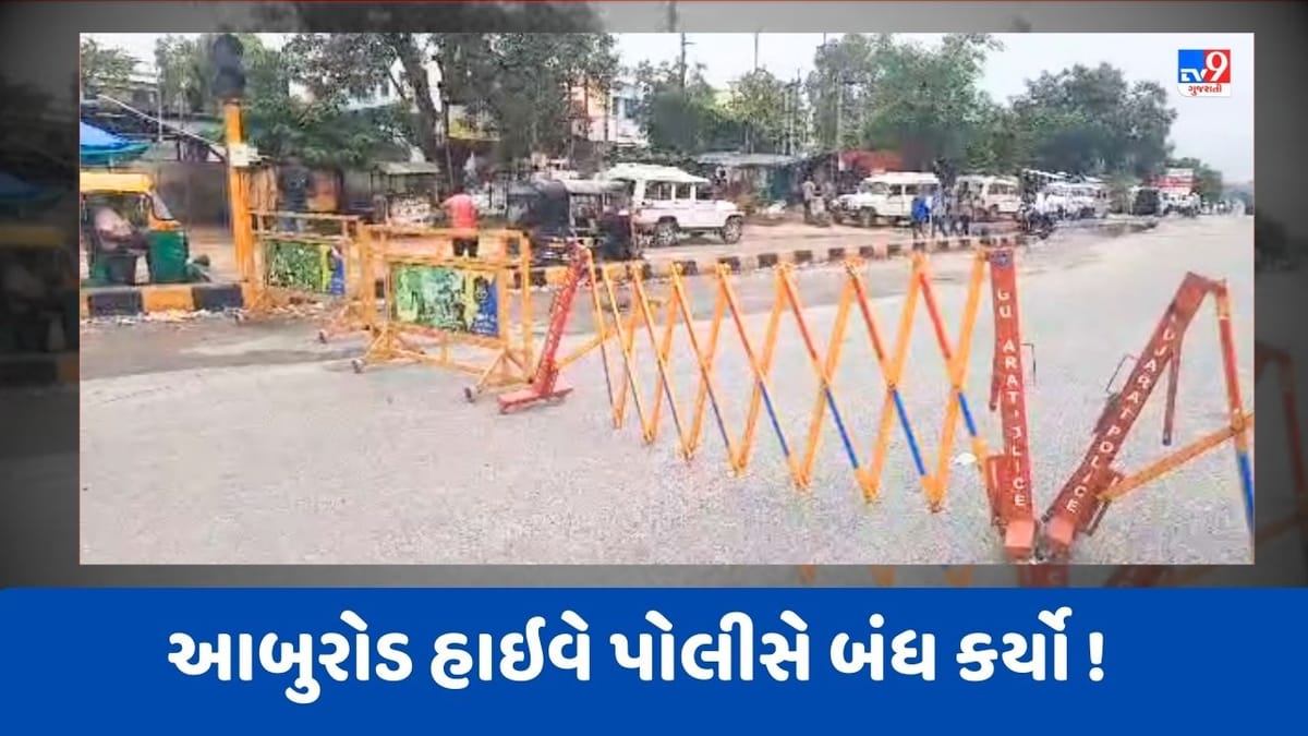 Breaking News : પાલનપુર આબુરોડ હાઇવે પોલીસે બંધ કર્યો, ગુજરાતથી રાજસ્થાન જતા અનેક વાહનચાલકો અટવાયા, જુઓ Video