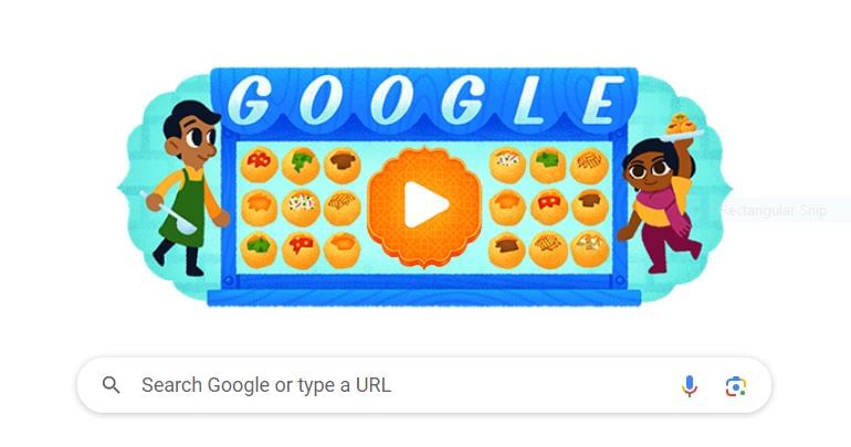 Google Doodle celebrates India fames street food pani puri 