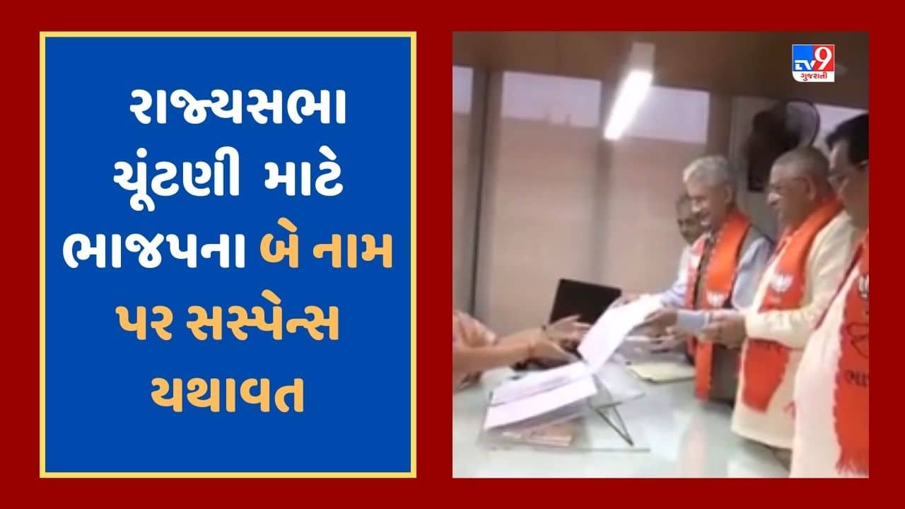Gandhinagar video : રાજયસભાની ચૂંટણી માટે ભાજપના બે નામ પર સસ્પેન્સ હજુ યથાવત, આજે નામ જાહેર થવાની શક્યતા