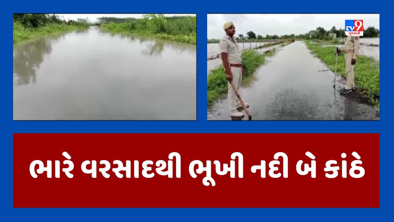 Vadodara rain Video : શિનોર તાલુકામાં ભારે વરસાદના પગલે ભૂખી નદી બે કાંઠે, ઉત્તરાજથી દિવેર જવાના રોડ કરાયો બંધ