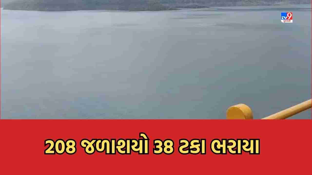 Gandhinagar : રાજ્યના 208 જળાશયોમાં 38 ટકાથી વધુ પાણીનો થયો સંગ્રહ, સરદાર સરોવર ડેમ 55 ટકાથી વધુ ભરાયો