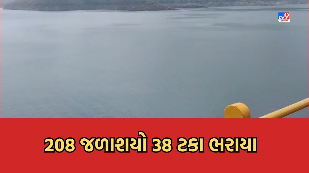 Gandhinagar : રાજ્યના 208 જળાશયોમાં 38 ટકાથી વધુ પાણીનો થયો સંગ્રહ, સરદાર સરોવર ડેમ 55 ટકાથી વધુ ભરાયો