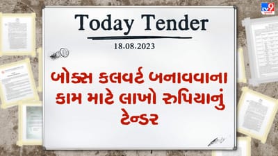 Tender Today : બોટાદ નગરપાલિકામાં બોક્સ કલવર્ટ બનાવવાના કામ માટે લાખો રુપિયાનું ટેન્ડર જાહેર