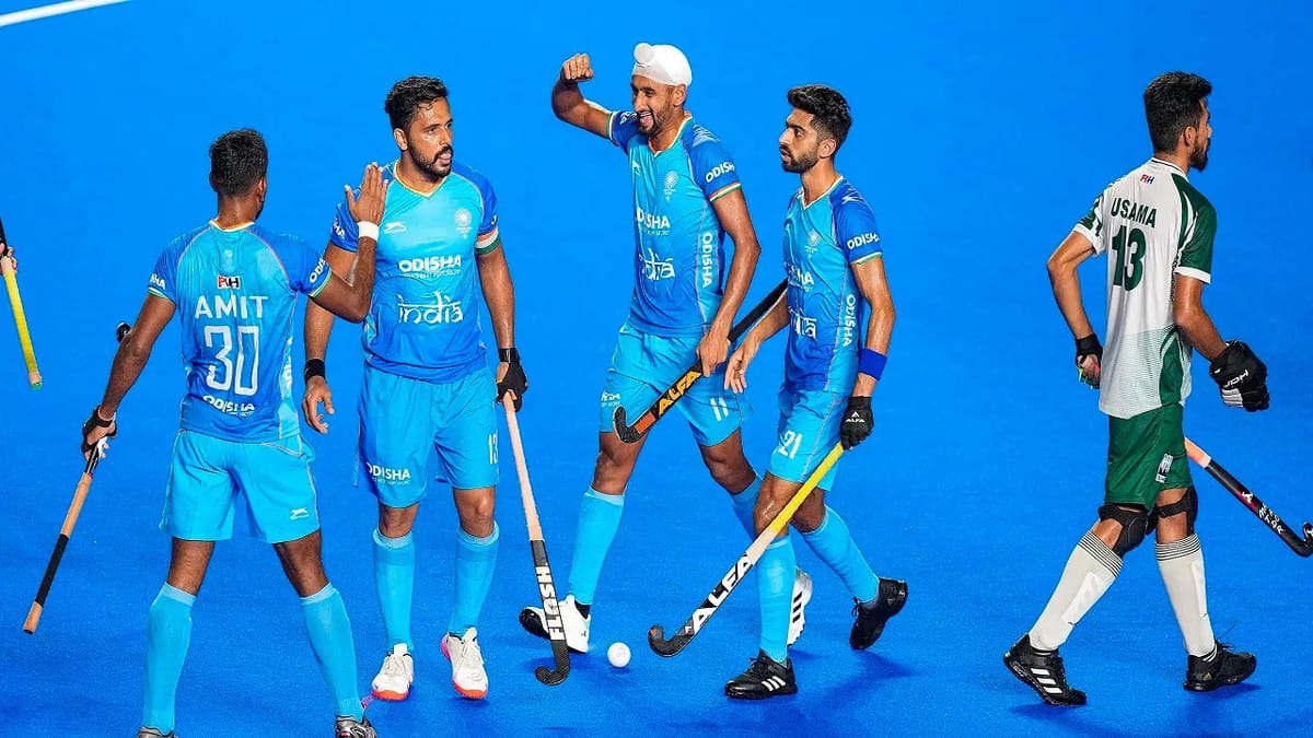 Breaking News: India vs Pakistan Asian Championship 2023 ક્રિકેટ પહેલા હોકીને લઈ સારા સમાચાર, ભારતે પાકિસ્તાનને 4-0થી હરાવ્યું Breaking News: India vs Pakistan Asian Championship 2023 ક્રિકેટ પહેલા હોકીને લઈ સારા સમાચાર, ભારતે પાકિસ્તાનને 4-0થી હરાવ્યું
