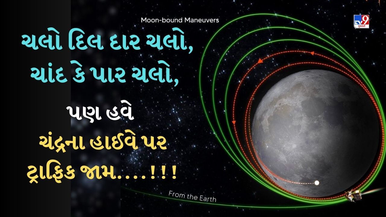 Chandrayaan 3 : ચંદ્રના હાઈવે પર વધી રહ્યો છે ટ્રાફિક ! ISROનું ચંદ્રયાન-3 ભ્રમણકક્ષામાં એકલું નથી, જુઓ Video