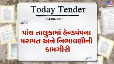 Tender Today : છોટા ઉદેપુરના પાંચ તાલુકામાં હેન્ડપંપના મરામત અને નિભાવણીની કામગીરીનું ટેન્ડર જાહેર