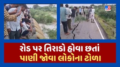 Banaskantha Video : દાંતીવાડા ડેમનું પાણી બનાસ નદીના પટમાં પહોંચ્યું, પાણીનો પ્રહાર વધતા રોડ પર પડી તિરાડો