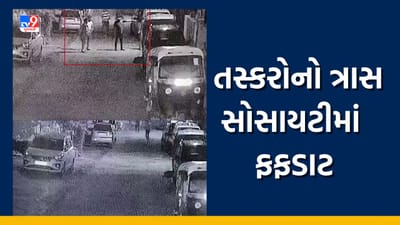 સુરતના તેનમાં મોડી રાત્રે ચોરીના ઇરાદે એક બે નહીં પરંતુ 12 તસ્કર ત્રાટકયા, સોસાયટીમાં ફફડાટ, જુઓ Video