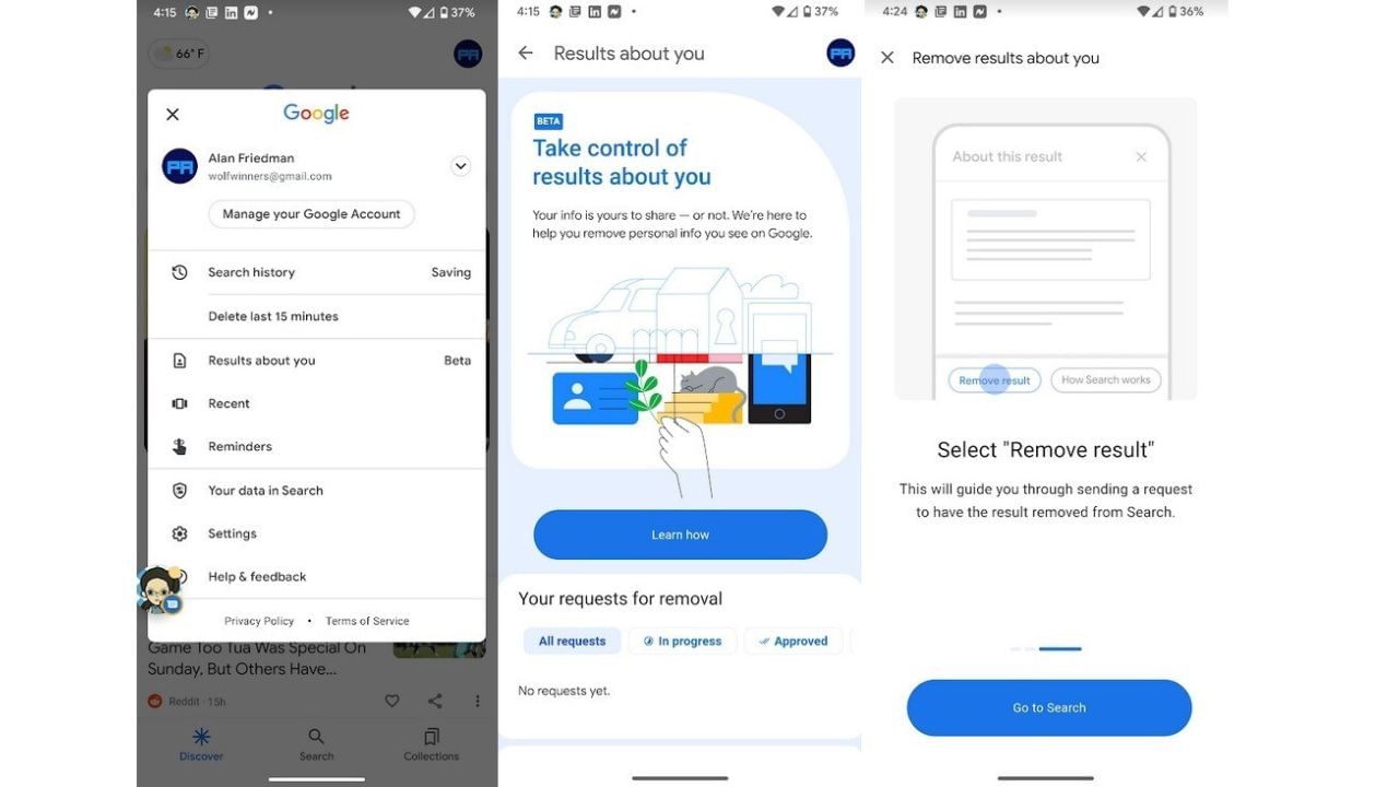 ગૂગલનું કહેવું છે કે હવે આ ટૂલને પહેલાની સરખામણીમાં અપડેટ અને સુધારવામાં આવ્યું છે, આ ટૂલ સર્ચ રિઝલ્ટમાં તમારી અંગત માહિતીને ટ્રેક કરશે અને સર્ચ રિઝલ્ટમાં તમારાથી સંબંધિત કોઈપણ માહિતી મળતા જ તમને એલર્ટ કરશે. જેને તમે હટાવી શકો છો. 