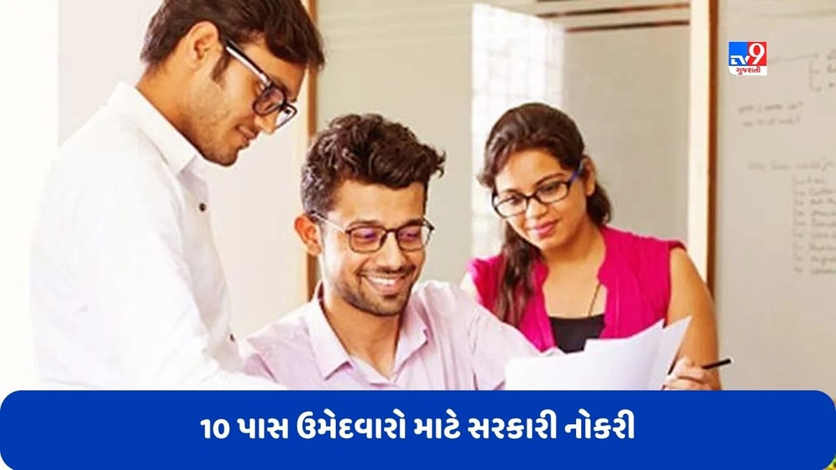 Govt Jobs: 10 પાસ અને ગ્રેજ્યુએટ ઉમેદવારો માટે ભરતી બહાર પડી, પરીક્ષા વગર જ મળશે નોકરી, જાણો વિગતો Govt Jobs: 10 પાસ અને ગ્રેજ્યુએટ ઉમેદવારો માટે ભરતી બહાર પડી, પરીક્ષા વગર જ મળશે નોકરી, જાણો વિગતો