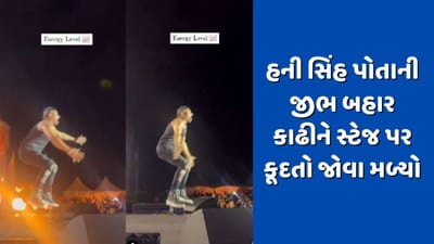 હની સિંહ પોતાની જીભ બહાર કાઢીને સ્ટેજ પર કૂદતો મળ્યો જોવા, ફેન્સે કરી વાંદરા સાથે તુલના, જુઓ Viral Video