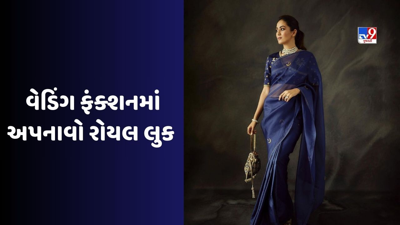 વેસ્ટર્નની સાથે મીરા રાજપૂત પણ ટ્રેડિશનલ લુકમાં નવા ફેશન ગોલ સેટ કરતી જોવા મળે છે. બ્લુ સાડીમાં તેની કેટલીક તસવીરો વાયરલ થઈ રહી છે. અભિનેત્રીના આ લુકને તમે કોઈપણ પાર્ટી કે વેડિંગ ફંક્શન માટે રિક્રિએટ કરી શકો છો.