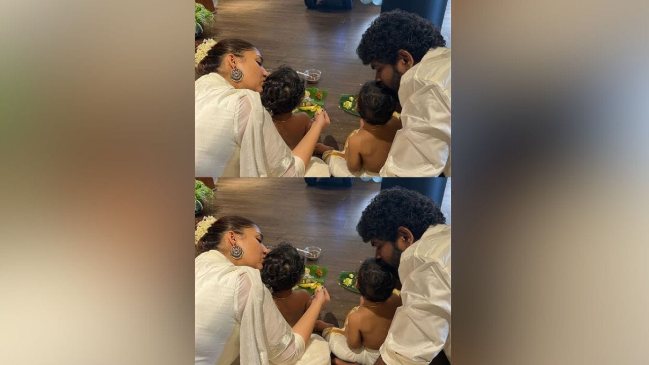 નયનતારા તેના બાળકો Ulagam અને Uyir પર પ્રેમ વરસાવી રહી છે, પરંતુ આ તસવીરોમાં બંને બાળકોનો ફેસ જોવા મળ્યો નથી. (Image: Instagram)