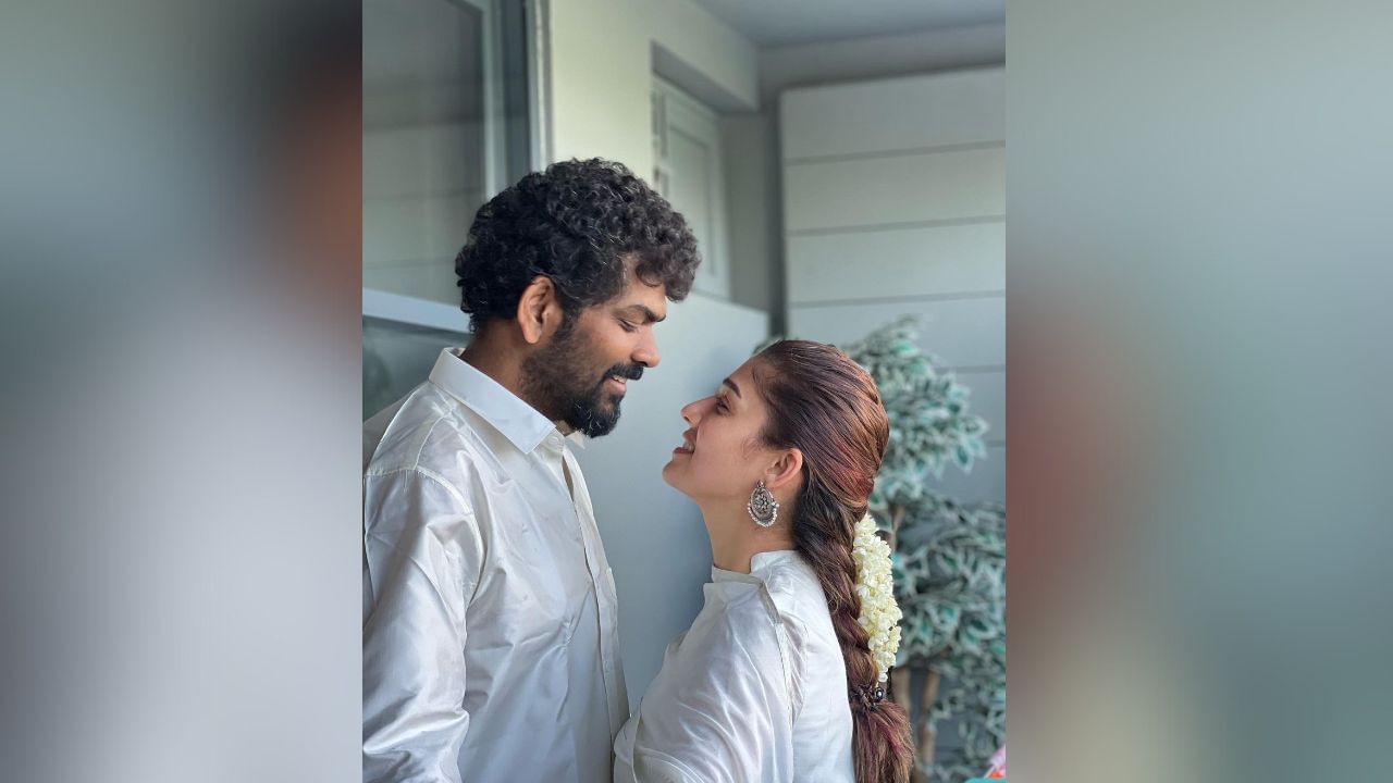 અપકમિંગ ફિલ્મ માટે એક્સાઈટેડ એક્ટ્રેસે તેના પરિવાર સાથેની કેટલીક તસવીરો શેર કરી છે, પતિ વિગ્નેશ શિવને ખાસ ઝલક બતાવી. (Image: Instagram)