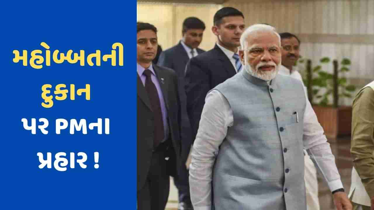 BJPનો રાહુલ ગાંધી અને કોંગ્રેસ પર પલટવાર, PMએ કહ્યું- મોહબ્બત દુકાનોમાં નહીં, દિલોમાં રહે છે જુઓ- VIDEO