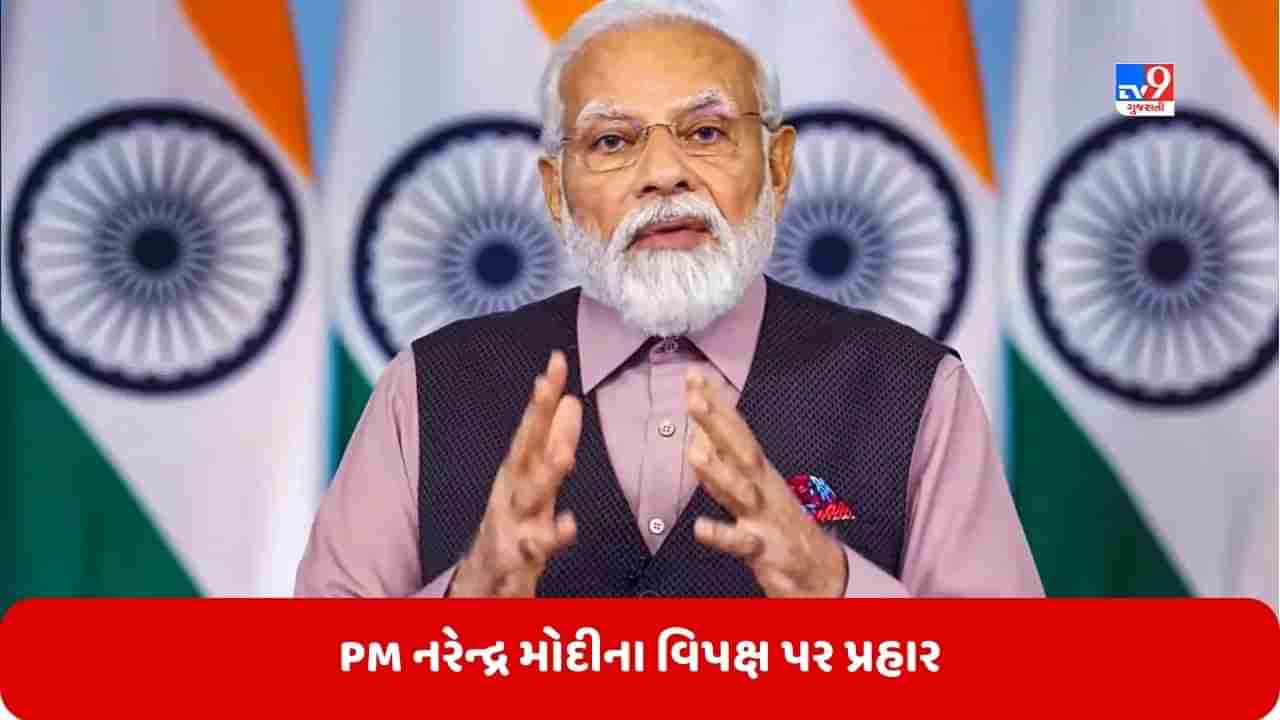 PM નરેન્દ્ર મોદીના વિપક્ષ પર જોરદાર પ્રહાર, કહ્યુ- કામ કરશે નહીં અને કરવા પણ નહીં દે, વિકાસનો કરે છે વિરોધ