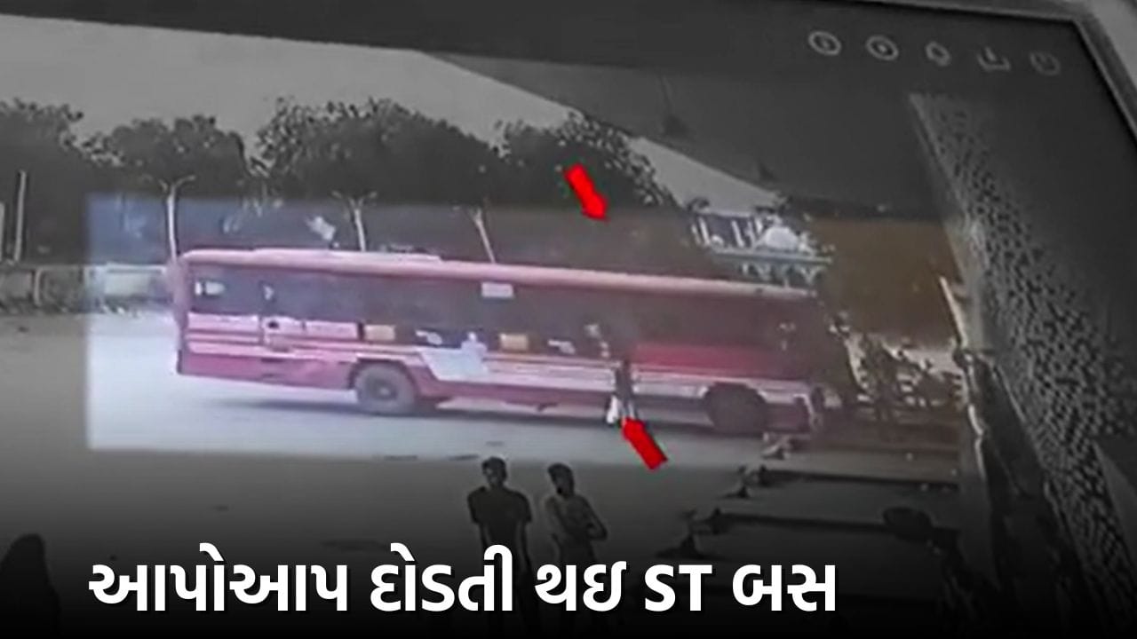 Gir Somnath: ST બસ ડ્રાઇવર વિના આપોઆપ દોડવા લાગતા મુસાફરોના જીવ અદ્ધર થયા, સમગ્ર ઘટના CCTVમાં થઈ કેદ, જુઓ Video Gir Somnath: ST બસ ડ્રાઇવર વિના આપોઆપ દોડવા લાગતા મુસાફરોના જીવ અદ્ધર થયા, સમગ્ર ઘટના CCTVમાં થઈ કેદ, જુઓ Video