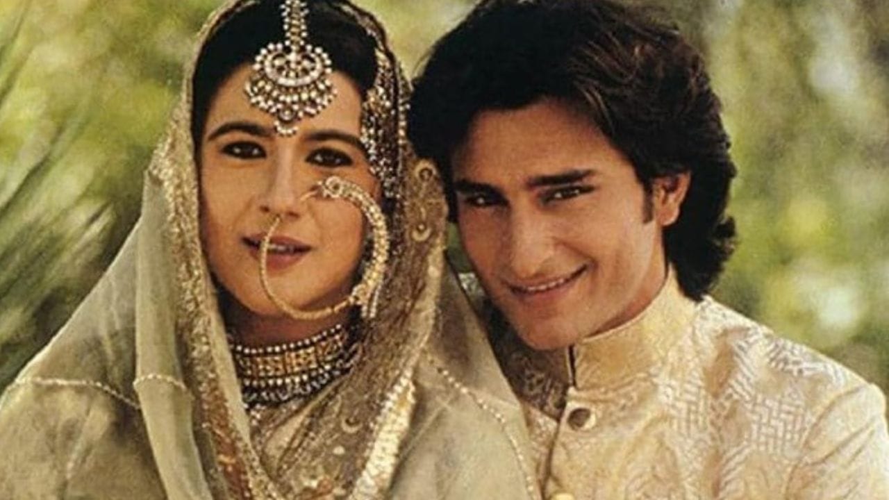 સૈફે પહેલા લગ્ન અમૃતા સિંહ સાથે કર્યા હતા, જે તેમના કરતા 12 વર્ષ મોટી હતી.1991માં સૈફ અલી ખાન અને અમૃતાએ  લગ્ન કરવાનો નિર્ણય લીધો. નવાબ પરિવારમાં લગ્ન કરવા માટે અમૃતાએ પોતાનો ધર્મ બદલી નાખ્યો હતો. લગ્ન પછી તરત જ, અમૃતા સિંહે પોતાને ઇન્ડસ્ટ્રીથી દૂર કરી લીધી, તેમ છતાં તેની પાસે ઘણી મોટી ફિલ્મોની ઓફર હતી અને તે તેની કારકિર્દીની ટોચ પર હતી. લગ્નના 4 વર્ષ પછી અમૃતાએ પુત્રી સારા અલી ખાનને જન્મ આપ્યો, ત્યારબાદ તેને એક પુત્ર ઈબ્રાહિમ અલી ખાન થયો.પરંતુ થોડા વર્ષો પછી બંનેના છૂટા થઈ ગયા. બંન્નેની પુત્રી સારા અલી ખાન આજે બોલિવુડની ફેમસ અભિનેત્રી છે.