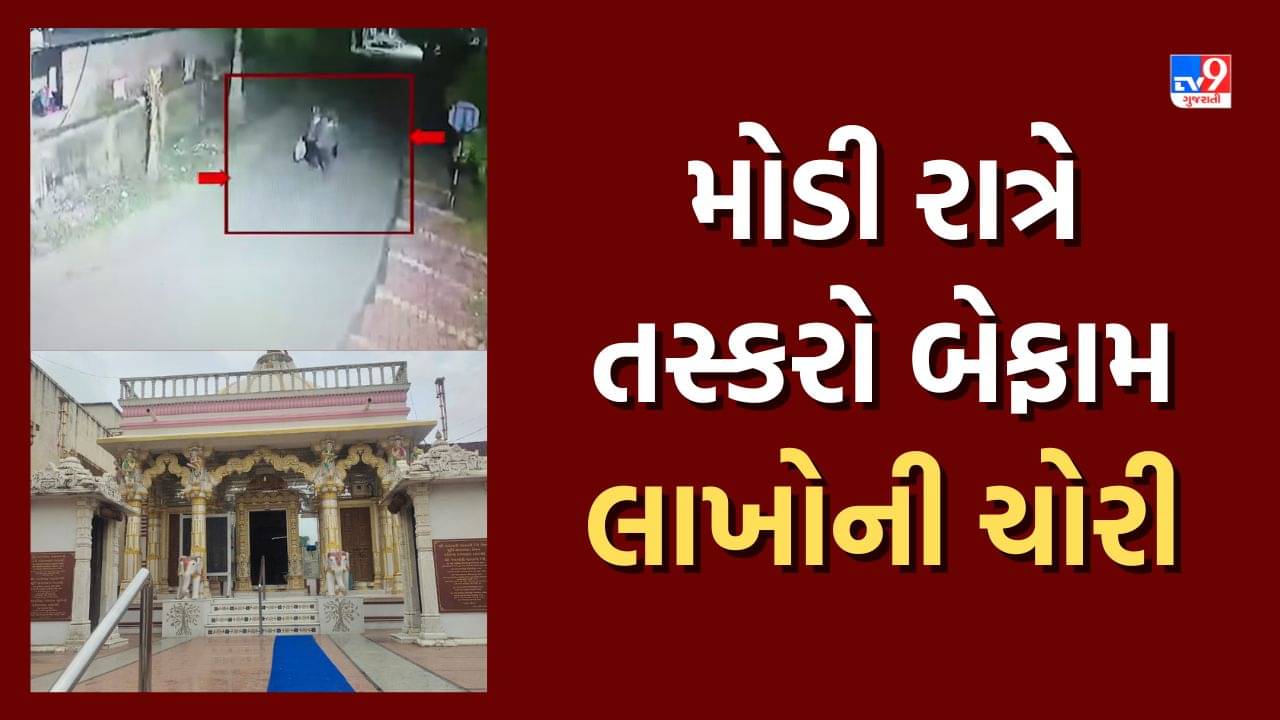 Live CCTV Video: નવસારીના સાતેમ ગામે જૈન દેરાસરમાં ચોરીનો બનાવ, ભગવાનનો 45 વર્ષ જૂનો મુકુટ અને કુંડળ ગાયબ