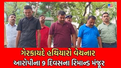 Gujarati Video: ગેરકાયદે હથિયારો વેચવા મામલે નિવૃત સૈનિક સહિત ત્રણેય આરોપીના 9 દિવસના રિમાન્ડ મંજૂર