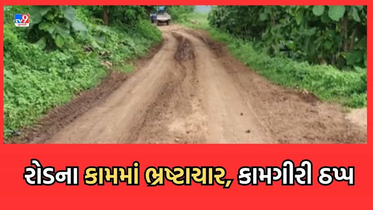 Gujarati Video: છોટાઉદેપુરમાં વર્ષો બાદ બનતા રસ્તાનું કામ અટવાયુ, 4 મહિના બાદ ઈજનેરને નબળી કામગીરીની થઈ જાણ