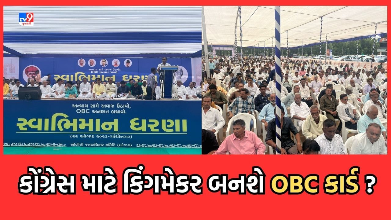 Gandhinagar : સત્યાગ્રહ છાવણીમાં કોંગ્રેસના 'OBC' સ્વાભિમાન ધરણા, વસ્તી આધારિત બજેટ અને જાતિગત વસ્તી ગણતરીની ઉઠી માગ