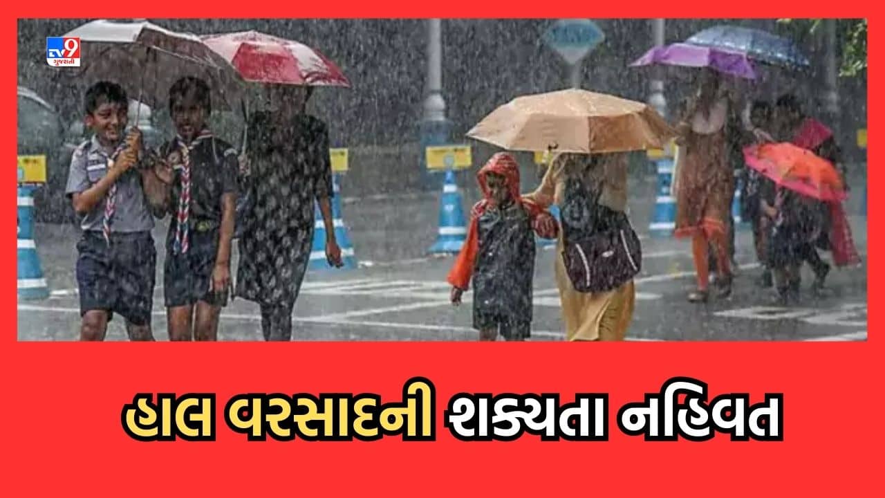 Weather Updates: વરસાદને લઈને હવામાન નિષ્ણાંત અંબાલાલ પટેલની આગાહી, રાજ્યમાં હાલ વરસાદની શક્યતા નહિવત