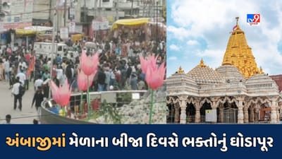 અંબાજીમાં મેળાના બીજા દિવસે ભક્તોનું ઘોડાપૂર, મંદિરનું ચાચરચોક બોલ માડી અંબેના નાદથી ગુંજી ઉઠ્યું, જુઓ Video