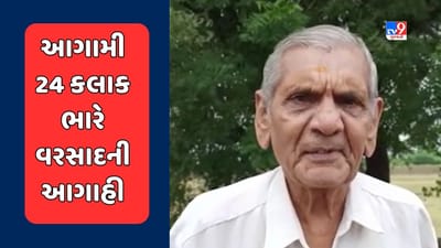 Ambalal Patel Prediction: વરસાદને લઈ અંબાલાલ પટેલની આગાહી, આગામી 24 કલાકમાં પડશે ભારે વરસાદ, જુઓ Video