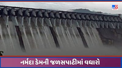 Narmada: નર્મદા ડેમની જળસપાટી સિઝનમાં પ્રથમવાર 135 મીટરે પહોંચી, ડેમમાં 75 હજાર ક્યુસેક પાણીની આવક, જુઓ Video