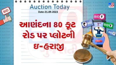 Auction Today : આણંદના 80 ફૂટ રોડ પર પ્લોટની ઇ-હરાજી, જાણો શું છે વિગત