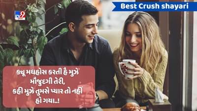 Best Crush shayari : યે ઇશ્ક કી બેબાસી હૈ યા વફા-એ-અસર હૈ, મૈ હિચકિયા રોકતા હુ, તેરા નામ લે કર, વાંચો બેસ્ટ શાયરી