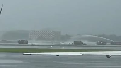 Breaking News: મુંબઈ એરપોર્ટ પર દુર્ઘટના, વિશાખાપટ્ટનમથી આવી રહેલું પ્લેન રનવે પર લપસ્યું, જુઓ Video