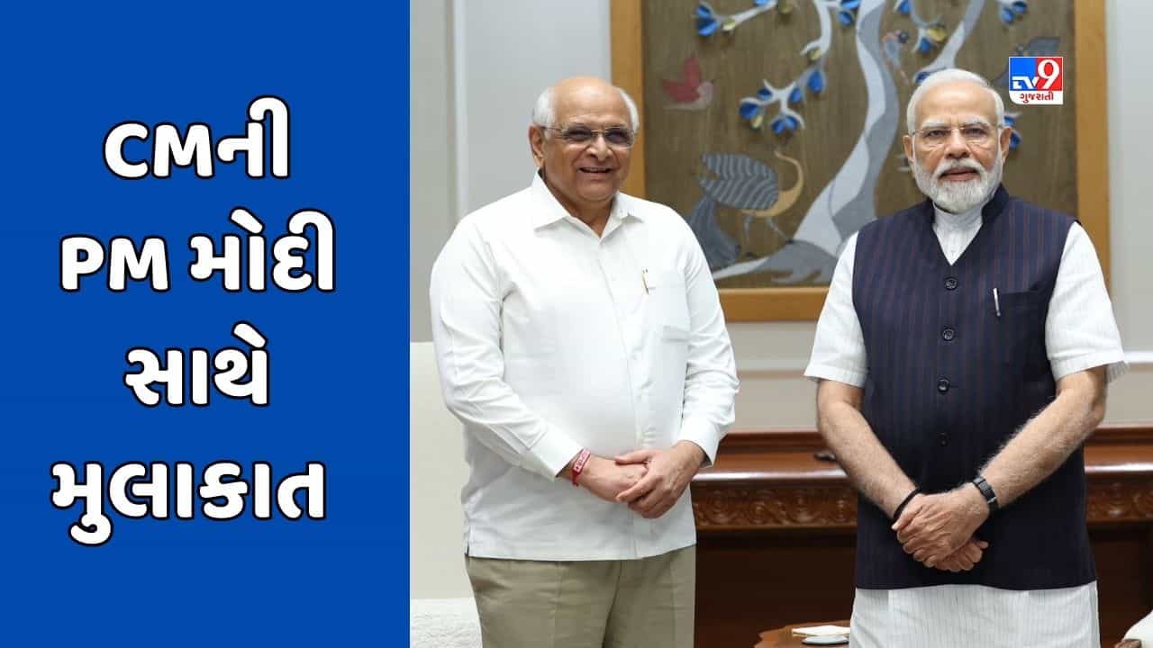 દિલ્હીમાં CM ભૂપેન્દ્ર પટેલ અને PM મોદી વચ્ચે મુલાકાત, ગુજરાતના વિવિધ મુદ્દા અને વિકાસને લઈને ચર્ચા, જુઓ Video