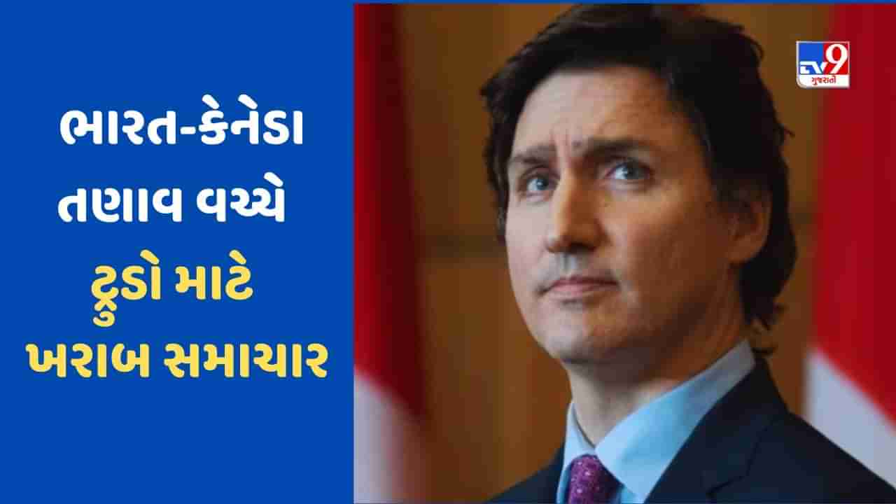 India Canada controversy : ભારત સાથેના તણાવ વચ્ચે ટ્રુડો માટે ખરાબ સમાચાર, PMની રેસમાં કેનેડિયન વિપક્ષી નેતાથી પાછળ