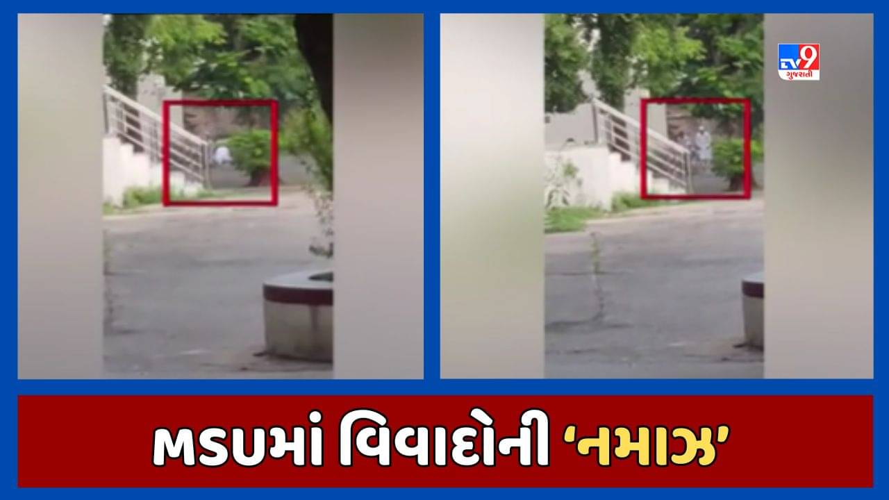 Vadodara: MS યુનિવર્સિટીમાં શિવ મંદિર પાસે નમાઝ પઢવાનો વીડિયો વાયરલ, યુનિવર્સિટી સત્તાધીશોએ લીધી ગંભીર નોંધ, જુઓ Video