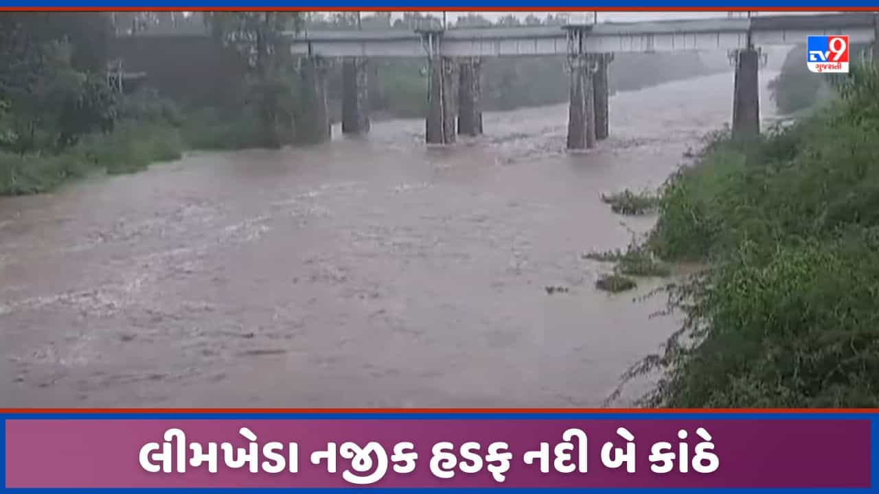 Dahod: લીમખેડાની હડફ નદીમાં નવા નીરની આવક, ઉપરવાસમાં ભારે વરસાદથી બે કાંઠે થઈ, જુઓ video
