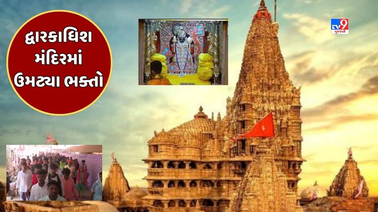 દ્વારકાના જગતમંદિરમાં જન્માષ્ટમી નિમિત્તે વિવિધ સાંસ્કૃતિક કાર્યક્રમો, ભક્તોનું ઘોડાપૂર ઉમટ્યુ, જુઓ Video