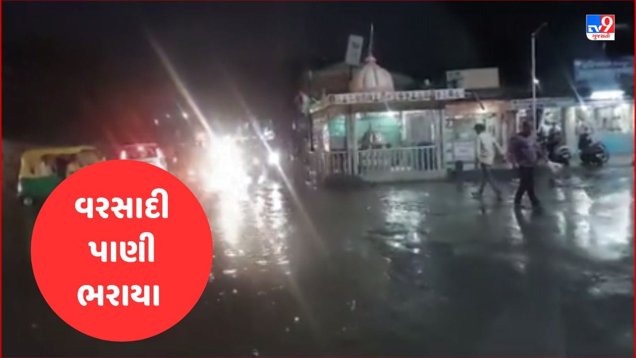 Rain News : ગાંધીનગરના કલોલમાં સામાન્ય વરસાદ પડતા રોડ પર ભરાયા પાણી, વાહન ચાલકોને હાલાકી, જુઓ Video Rain News : ગાંધીનગરના કલોલમાં સામાન્ય વરસાદ પડતા રોડ પર ભરાયા પાણી, વાહન ચાલકોને હાલાકી, જુઓ Video
